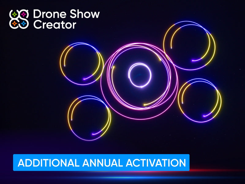 Activación anual adicional para el creador del espectáculo de drones