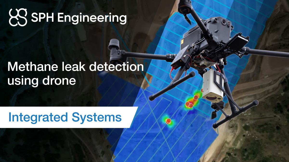 Methane leak detection using drone