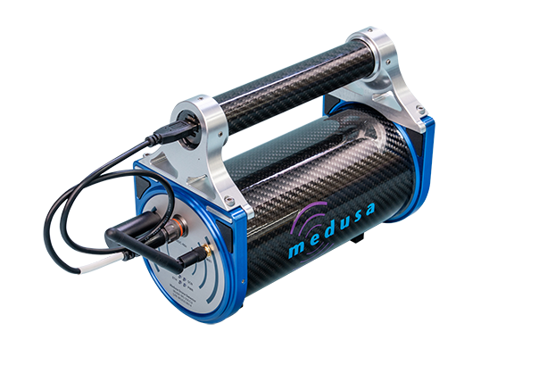 Medusa MS-350 gamma-ray spectrometer with handle