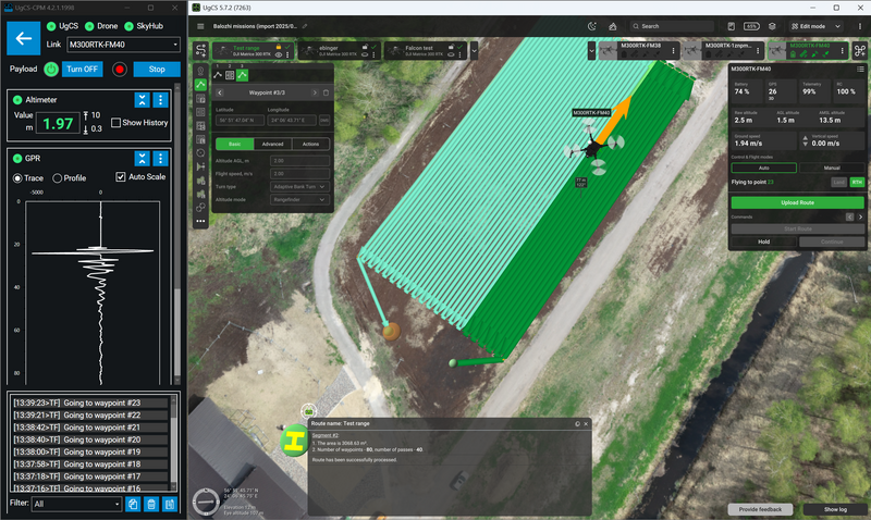 Paquete de software SkyHub para GPR