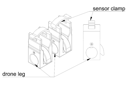 Sensys MagDrone R3 mountings for DJI M350/M300 drone