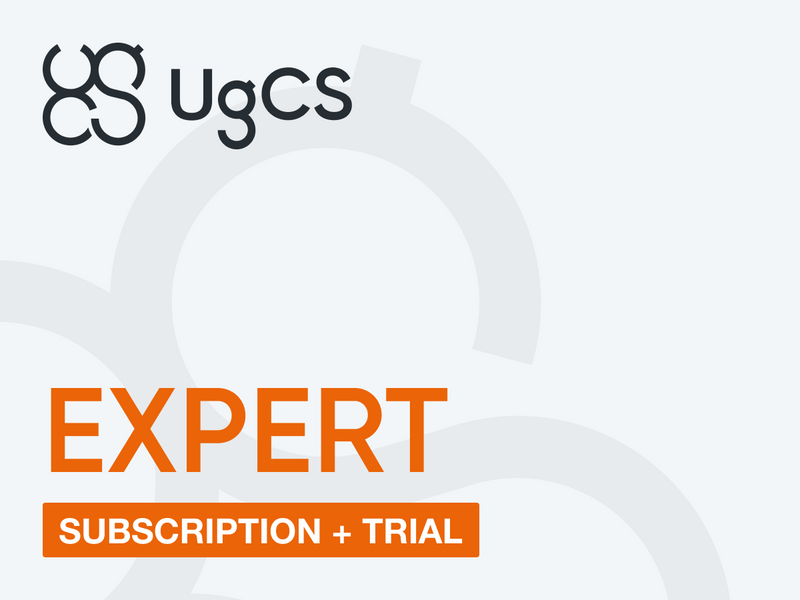 UgCS EKSPERTS 14 dienu izmēģinājums + abonements