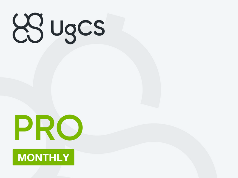 UgCS PRO ikmēneša abonements