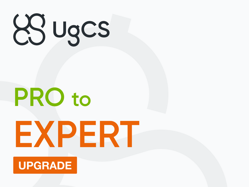 Jauniniet UgCS PRO uz UgCS EXPERT