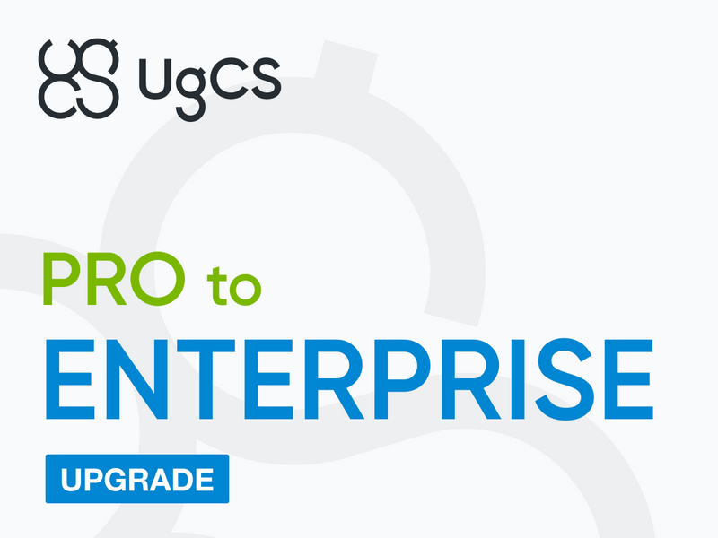 Jauniniet UgCS PRO uz UgCS ENTERPRISE