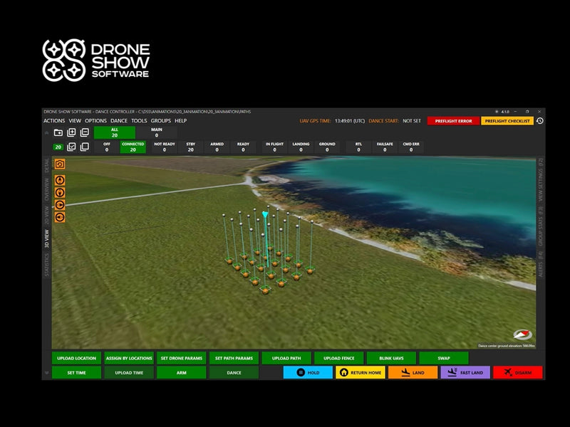 paquete Drone Show Software