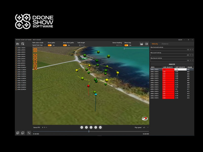 paquete Drone Show Software