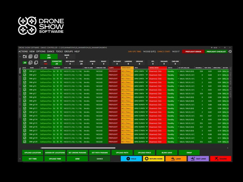 paquete Drone Show Software