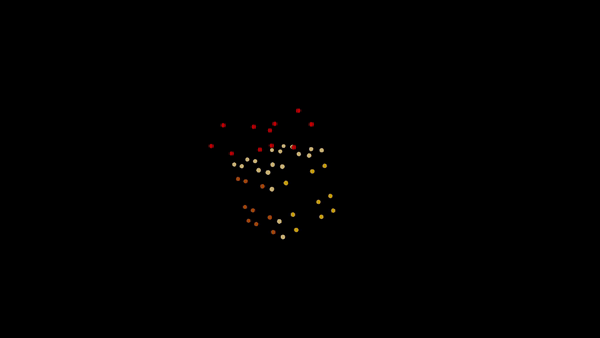 Gift animation - 50 drones
